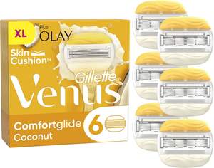Gillette Venus ComfortGlide Coco con Olay Cuchillas de Afeitar Mujer, Paquete de 6 Recambios de Cuchillas de Afeitar 2 en 1 con Barras de Humedad - Product Image 4