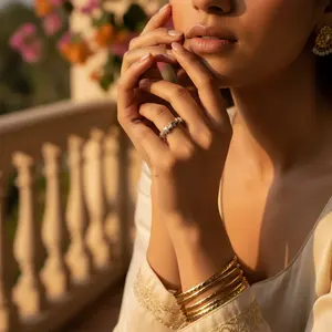 แหวนเงินแท้ 925 รูปดาว สำหรับผู้หญิง สวมใส่ได้ทุกวัน - Product Image 1