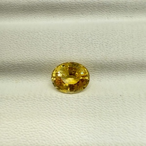 Excellente qualité naturel jaune couleur saphir ovale à facettes non chauffé en vrac 2.3 Cts 8.5x7x4.5 fournisseur - Product Image 2