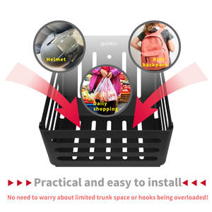 Xilla Panier de rangement en aluminium noir pour Gogoro2 - Product Image 5