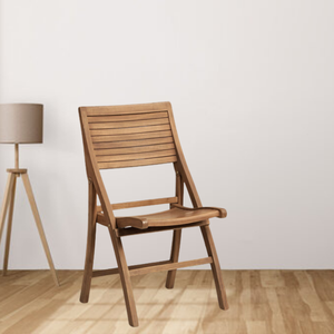 Silla plegable sin brazos para ocio, muebles de teca para exteriores, silla de patio, juego de jardín, balcón de Hotel, producto directo de fábrica - Product Image 3