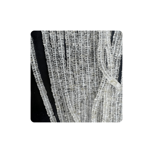 Alif International Crystal Quartz Faceted Heishi Tire Shape Beads 14 pulgadas Strand Natural Quartz Gemstone Premium Quality Third - Product Image 2