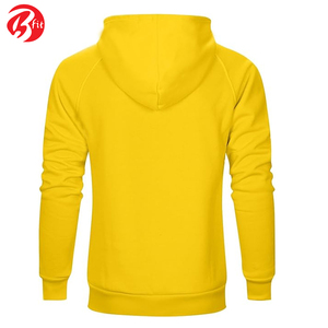 Sudaderas con capucha térmicas de algodón 100% de manga larga de gran tamaño en color amarillo Producto de la más alta calidad Los hombres usan sudaderas con capucha de invierno - Product Image 2