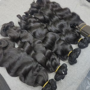 Vietnamese Machine Double Weft Weaving Bundles | 100% Human Virgin Full Cuticle Aligned | Natural Wave| Tangle Free Shedding - Product Image 1