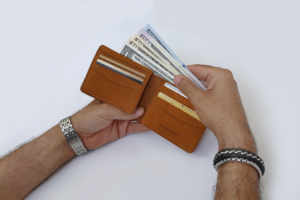 Tarjetero Vintage hecho a mano Delgado Unisex ecológico largo abierto de cuero genuino billetera marrón de lujo - Product Image 5