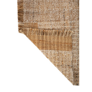 พรมขนสัตว์ทอแบนสีเบจและสีน้ำตาล รุ่น PDJW-127 สำหรับใช้ในบ้าน ลายปะติดปะต่อ - Product Image 5