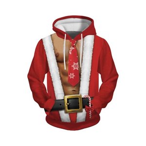 Sudadera con Capucha de Forro Polar con Cremallera y Diseño de Muñeco de Nieve Navideño Blanco para Hombre y Mujer - Sudadera para Fiestas y Ropa de Invierno - Product Image 4