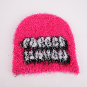 หมวกบีนนี่ผ้าขนแกะแบบนุ่มใส่สบายหมวกฤดูหนาวทรงบีนนี่แฟชั่นแบบปรับแต่งโลโก้ได้ตามต้องการ - Product Image 6