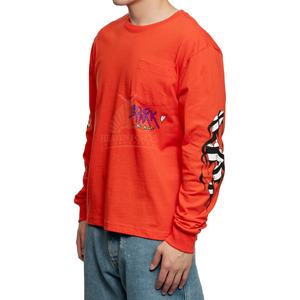 Lightweight Eco Friendly <b>Men</b> Full <b>Sleeve</b> T Shirt <b>Top</b> Quality <b>Men</b> Outfit Ringer Breathable Streetwear Factory Price Wholesale - Product Image 4