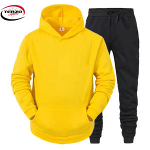 Haute qualité hommes formation Fitness survêtement personnalisé deux pièces ensemble respirant Jogging costume à capuche imprimé Logo grandes tailles - Product Image 2