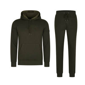 Chándal de entrenamiento de dos piezas para hombre, cintura flexible y cordón ajustable, ideal para deporte o tiempo de entrenamiento - Product Image 1