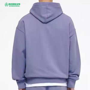 Sweat à capuche zippé unisexe streetwear, coupe courte, épaules tombantes, 100% coton molletonné/éponge française, séchage rapide - Product Image 5