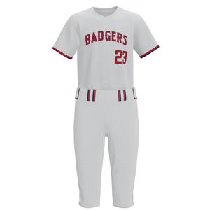 Chemises d'uniforme de baseball et de softball pour hommes adultes personnalisées, 100% polyester, 300g, tissu respirant à séchage rapide, impression par transfert par sublimation - Product Image 1