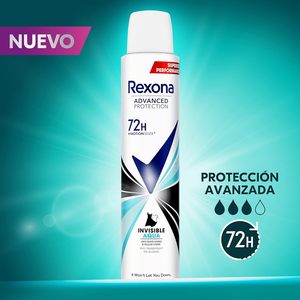 Rexona 6 x Desodorante Antitranspirante en Aerosol para Mujer, 72 Horas de Protección Invisible, Aqua 200ml - Product Image 5