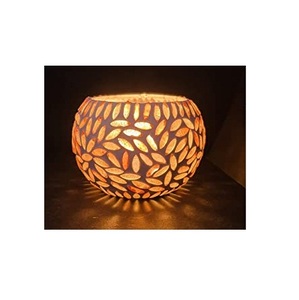 Haute qualité mosaïque verre porte-lumière à thé à la main romantique verre photophore bougeoir pour aromathérapie fête décor bougie Ho - Product Image 6