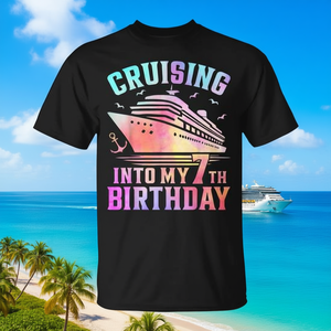 T-shirt per il 7° compleanno a tema crociera: festeggia con stile con le nostre felpe e maglioni promozionali personalizzati - Product Image 3