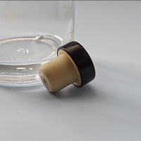Bouteille en verre personnalisable à col étroit transparent pour spiritueux, whisky, vodka, gin, avec bouchon en liège et impression sérigraphiée