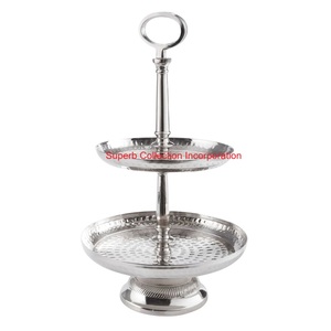 Vente chaude moderne à 3 niveaux support à gâteau en métal doré avec conception de branche pour mariage et fête Dessert Table Display Prix le plus bas - Product Image 6