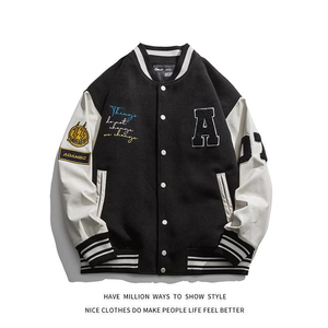College Baseball <b>Long</b> Varsity <b>Jacket</b> for <b>Men</b> Custom Made OEM Wholesale Letterman <b>Jacket</b> with Front Logo for Winter Wear - Product Image 4