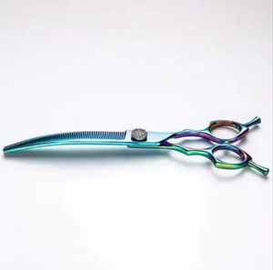 Ciseaux de toilettage pour chiens Ciseaux de coupe de cheveux professionnels Ciseaux à cheveux à lame tranchante droite en acier inoxydable - Product Image 2