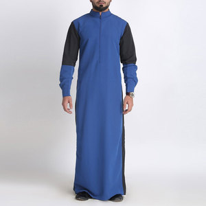 Meilleures ventes, combinaison de deux couleurs, nouveau design, fabrication sur mesure en gros, fabricant de thobe, vêtements thobe/thawb pour hommes - Product Image 4