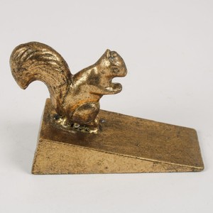 Ensemble de 2 butoir de porte en métal cuivre fini antique butoirs de porte montés au sol pour l'utilisation de la fermeture de la porte de l'hôtel à la maison - Product Image 6