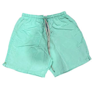 Achetez de nouveaux shorts bermuda pour hommes en polyester rouge uni, séchage rapide, taille à cordon, style décontracté avec poches - Product Image 5
