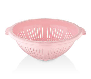 Large Pink Plastic Kitchen <b>Colander</b> & <b>Strainer</b> - Product Image 1
