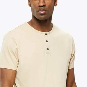 "Wholesale MuscleFit <b>Men's</b> <b>Henley</b> T-<b>Shirt</b>: Custom Logo, High-Quality Cotton-Spandex Blend for Gym & Street Style" - Product Image 6