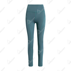 Leggings de Yoga de cintura elástica de cintura alta ideales para mujeres activas y entusiastas del fitness que brindan la máxima comodidad - Product Image 2