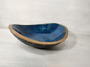 Nuevo diseño de cuenco de fruta seca de Acacia con coading de color elegante cuenco de Color marrón ventas a granel juegos de vajilla de venta al por mayor indio - Product Image 3