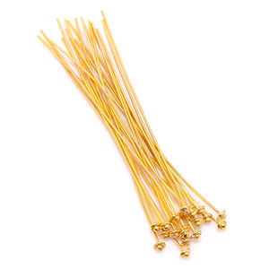 เข็มตาไก่ทอง 18K ชุบเงินโบราณ ชุบเงินสเตอร์ลิง ขนาด 21 เกจ ยาว 2.5 นิ้ว สำหรับตกแต่งเครื่องประดับสไตล์บาหลี - Product Image 3