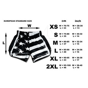 ขายร้อนที่กําหนดเองทํากางเกงขาสั้นมวยไทยกางเกงขาสั้นน้ําหนักเบาระบายอากาศผู้ชายกางเกงขาสั้นมวยไทยสําหรับผู้ใหญ่ - Product Image 6