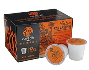กาแฟ HEB H-E-B คาเฟ่โอเล่ รสชาติซานอันโตนิโอ คั่วกลาง แบบซองเดี่ยว บรรจุ 12 ซอง - Product Image 1