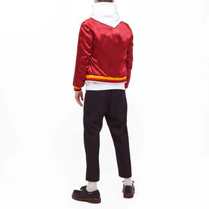 Chaqueta Bomber Acolchada de Lona para Hombre, Estilo Urbano, Cuello Alto, Cierre de Cremallera, Impermeable, Cortavientos, Transpirable, 100% Tejido de Seda - Product Image 5