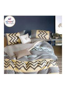 Juego de Sábanas de Algodón Ajmera con Diseño Geométrico Moderno, 4 Piezas, Funda de Edredón de 1.8m, Funda de Almohada, 400 Hilos, para Todas las Temporadas - Product Image 4
