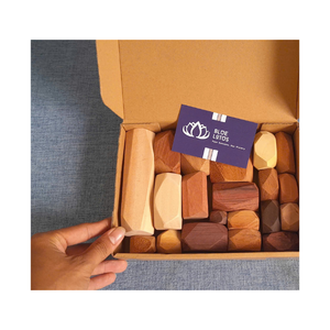 TUMI ISHI WOOD ROCKS Piedras de equilibrio de madera Montessori Juguetes educativos Promover la creatividad Habilidades de construcción Niños Sky Pham - Product Image 3