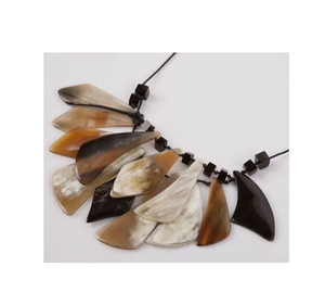 Modern Stylish Handicraft Custom <b>Necklace</b> Excellent Quality Women Jewelry Accessories Horn <b>Necklace</b> for Party - Product Image 1