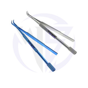 ใบมีดไทเทเนียมแบบตรงและโค้ง2แบบที่จับเครื่องมือสแตนเลส - Product Image 3