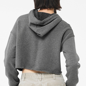 Sudaderas con Capucha para Mujer al por Mayor, de Alta Calidad, Cortas, con Logotipo Personalizado, Bordado e Impresión, 100% Algodón, Ecológicas y Transpirables - Product Image 3