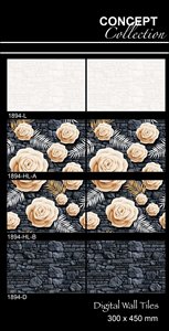 Azulejos de cocina de pared de cerámica 30x45cm 300x450mm Los últimos azulejos de suelo de cerámica esmaltados Los mejores diseños de azulejos de superficie - Product Image 3