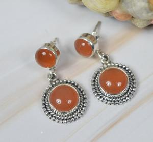 Boucles d'oreilles en argent pour filles Boucles d'oreilles en argent sterling 925 pour femmes Boucles d'oreilles en argent sterling massif pour filles Bijoux - Product Image 3