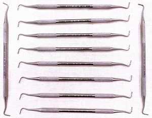 Instrumentos Quirúrgicos Dentales Premier Guide 8100350 CM FDP Curetas Escaladores 1.0mm 1.2mm Profundidades CALIDAD ALEMANA Certificación CE Clase I - Product Image 1