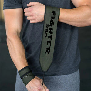 Elasticidad algodón venta al por mayor Powerflifting fuerza resistente logotipo personalizado levantamiento de pesas levantamiento Camo muñequeras - Product Image 6