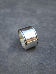 Bague large en argent sterling 925 massif, bague de méditation pour le pouce, bijoux faits à la main, bijoux de déclaration pour femmes, prix de gros - Product Image 2