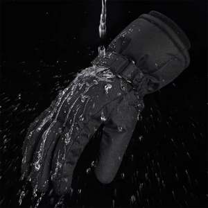 2025 nuevo diseño logotipo personalizado guantes de esquí impermeables guantes de nieve de invierno para hombres mujeres funcionalidad de pantalla táctil hecha de cuero - Product Image 2