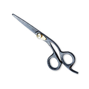 Ciseaux de coupe de cheveux de conception incurvée couleur enduite vente en gros ciseaux de salon de maison et de gros pour la beauté - Product Image 1