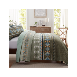 Relaxed Living 100% algodón bordado 380TC reutilizable resistente a las arrugas Dropshipping servicio indio decoración del hogar colcha mínima - Product Image 3