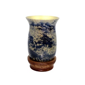 Trending Look Round Shape Medium Size Glass/Wood Candle Votive for Home & Wedding Tabletop <b>Decor</b> Customized - Product Image 1