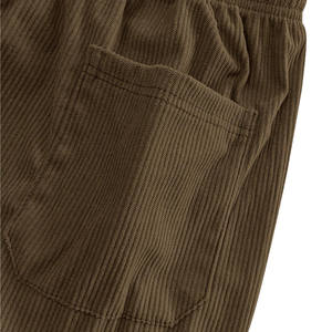 กางเกงวอร์มขายาวสำหรับผู้ชายกางเกงขาบานแนวสตรีทกว้างมีกางเกงขายาวตรงกลางลายทางทรงตรงโค้งพิมพ์โลโก้ได้ตามต้องการ - Product Image 6